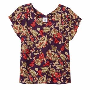 CAbi 4169 A La Mode Floral Blouse Top Size Small New
